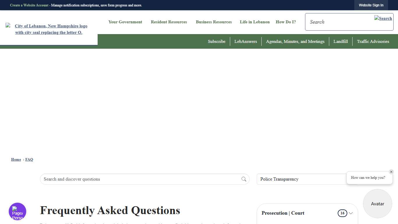 Frequently Asked Questions - CivicPlus.CMS.FAQ